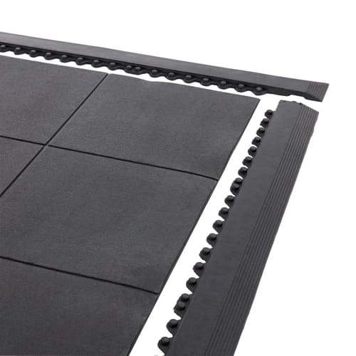 Rubber Gym Mats Interlocking Heavy Duty Commercial - Slip Not Co Uk