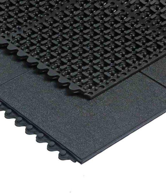 Solid Interconnecting Rubber Garage And Gym Tiles