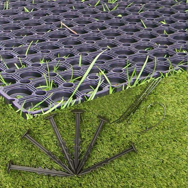 Rubber Grass Mats 23mm 150x100cms with Pegs and Ties - Slip Not Co Uk