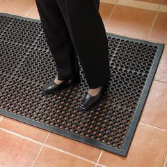Rubber Industrial Anti Fatigue Mats With Drainage Holes - Slip Not Co Uk