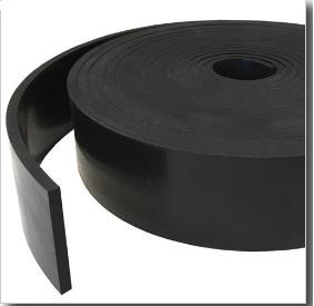 Solid Black Neoprene Rubber Strip - Slip Not Co Uk