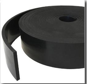 Solid Black Neoprene Rubber Strip