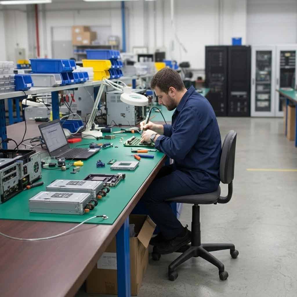 Premium Dual Layer Conductive Rubber ESD Matting - 60cm x 120cm for Safe Electronic Handling and Grounding