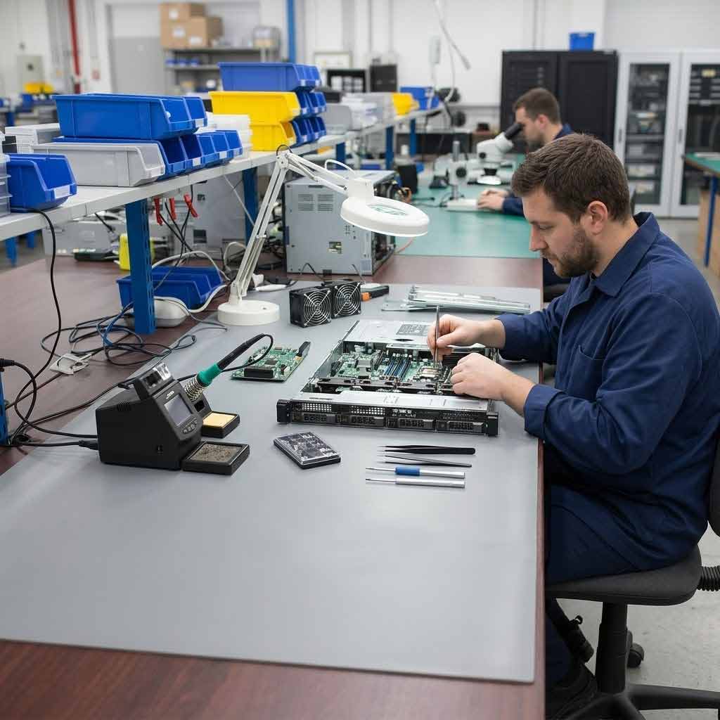 Premium Dual Layer Conductive Rubber ESD Matting - 60cm x 120cm for Safe Electronic Handling and Grounding