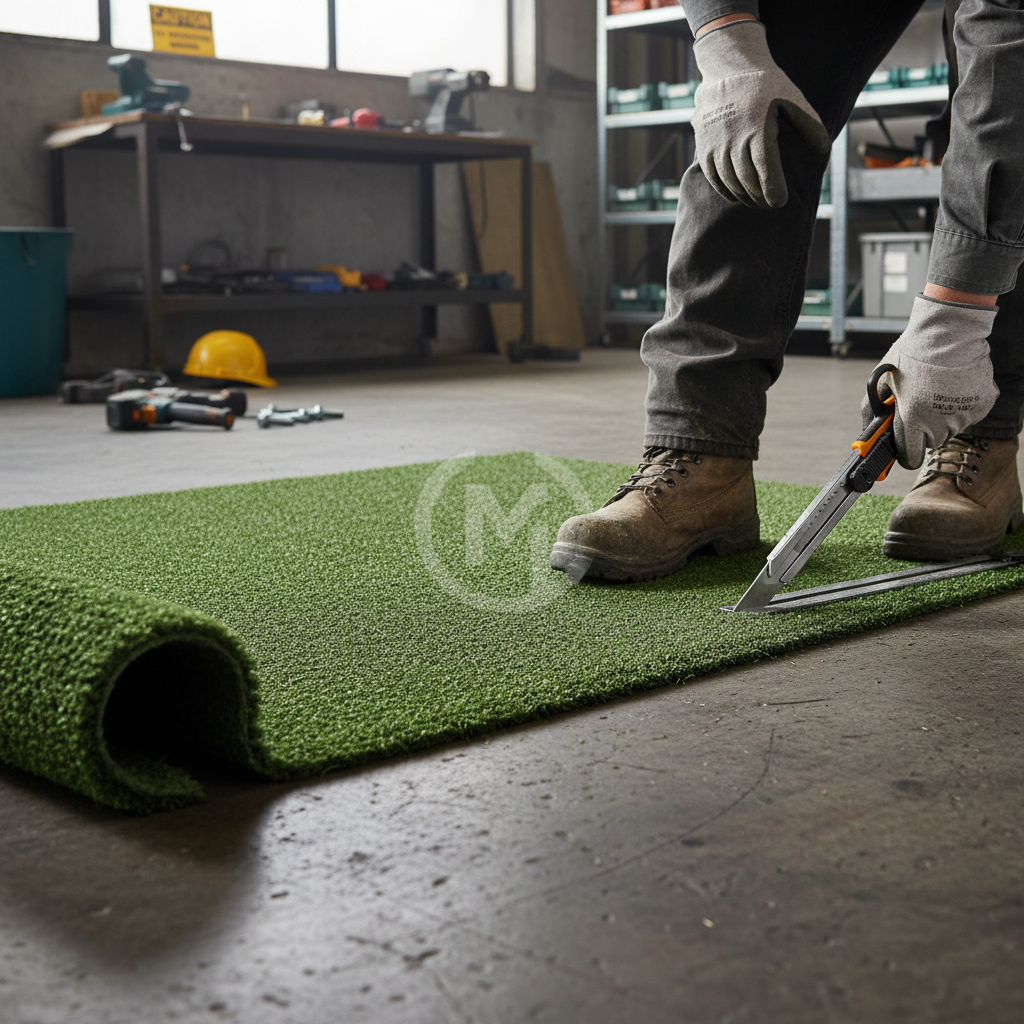 Premium Green Coir Doormat - Customizable Length, 17mm Thickness, Eco-Friendly Durability for High Traffic Areas