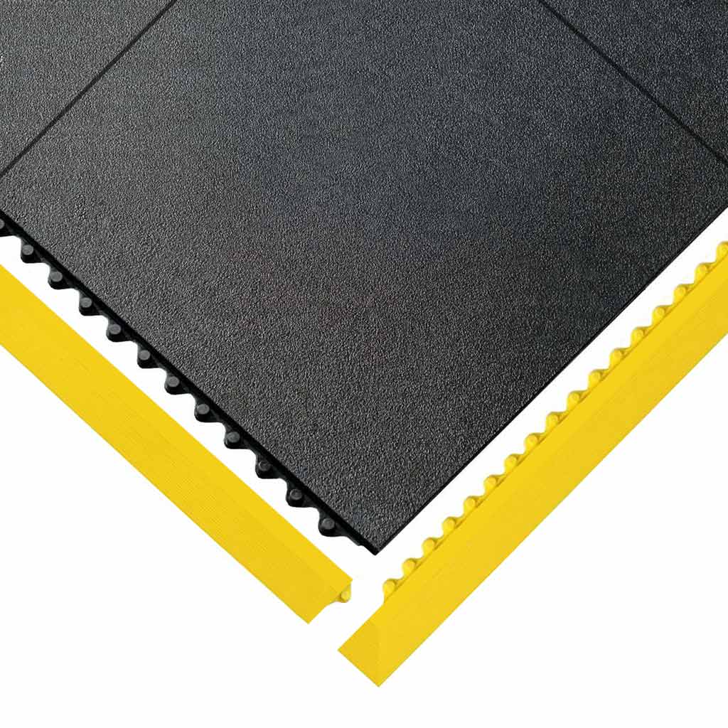 Premium Heavy Duty Anti Fatigue Mat Tiles with Bevelled Edging for Custom Configurations - 91 x 91cm Modular Design