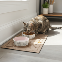 Premium Kitty Bowl Mat UK | Non-Slip Cat Feeding Mat