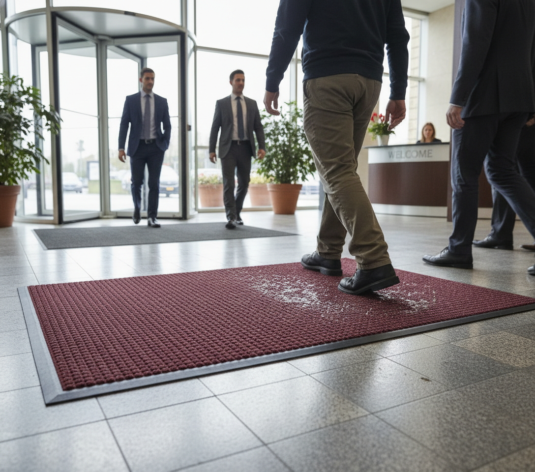 Heavy Duty Entrance Mat UK | 44cm x 70cm Bi-Level Non-Slip Door Mat