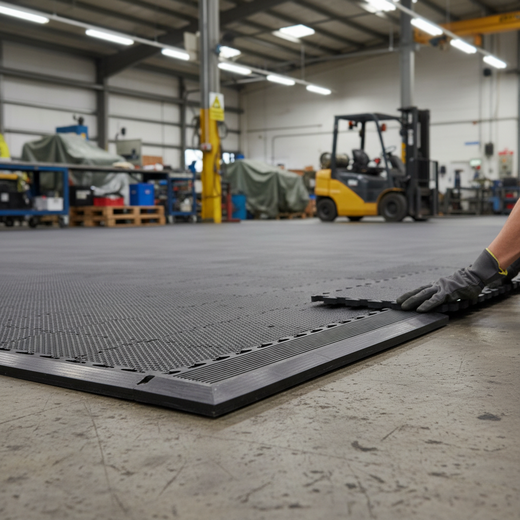 Premium Heavy Duty Floor Protection Edges for High Traffic Areas, 50 x 50cm, with Non-Slip Finish and Easy Installation