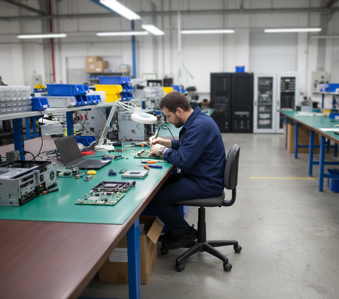 Premium Dual Layer Conductive Rubber ESD Matting - 60cm x 120cm for Safe Electronic Handling and Grounding