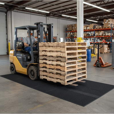 Premium Heavy Duty Forklift Mat 180x490cm - Eco-Friendly, Slip-Resistant, Durable Design for Industrial Use