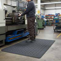 Premium Hygienic Anti-Fatigue Matting with Holes - Gel Foam, Non-Slip, Easy to Clean, Resistant to Oil and Water