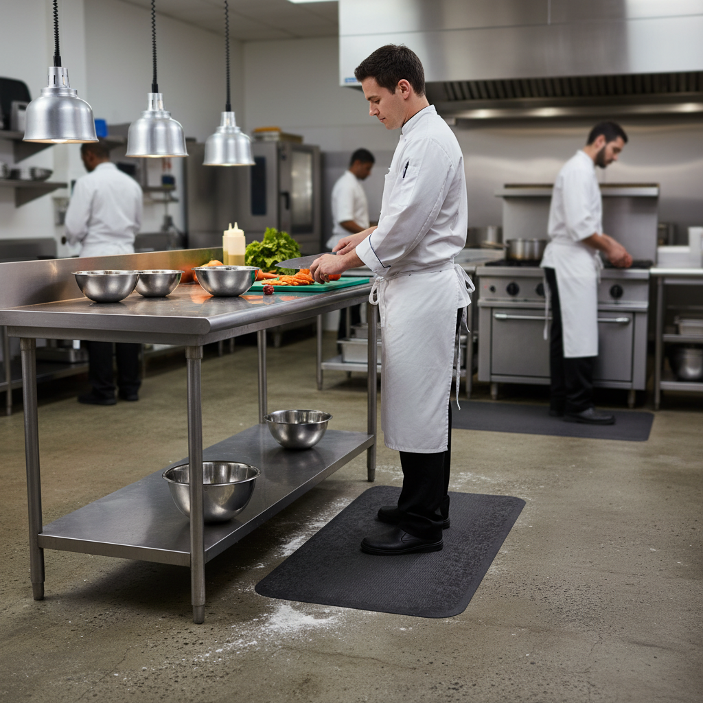 Premium Anti-Fatigue Mat 55cm x 80cm for Comfort and Support in High-Traffic Workspaces