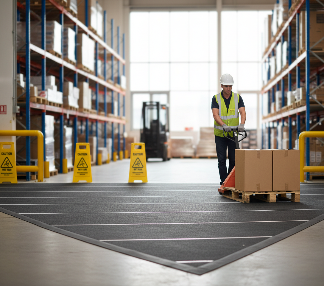 Premium Heavy Duty Entrance Mat with Deep Etched Tread for High Traffic Areas - Non-Slip and Durable Design