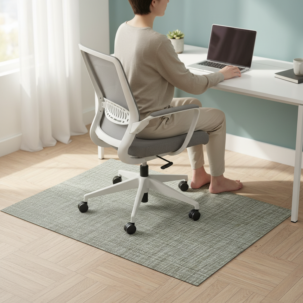 Premium All-Purpose Vinyl Chair Mat for Hard Floors - Durable Protection with Antibacterial Properties and Optimal Glide