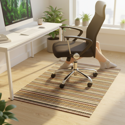 Premium Vinyl Chair Mat for Hard Floors - Durable Floor Protection with Antibacterial Properties and Various Sizes