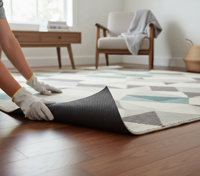 Premium Non-Skid Anti-Slip Mat and Rug Underlay for Enhanced Safety on Hard Floors and Carpets