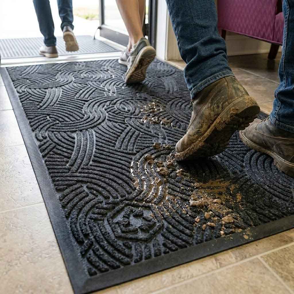 Premium High-Performance Floor Mat for Indoor and Outdoor Use - Durable, Water-Absorbing, Slip-Resistant Design for Heavy Traffic Areas