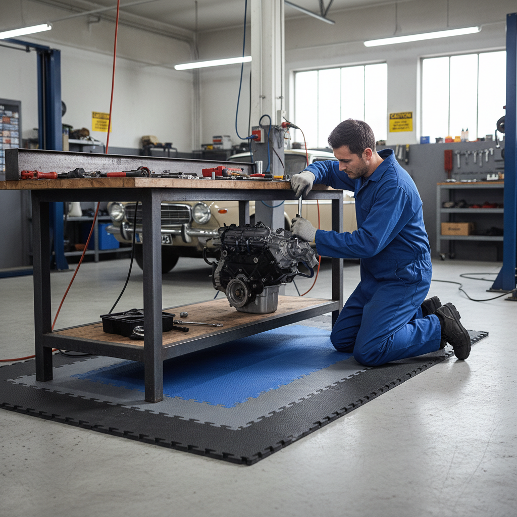 Premium Heavy Duty Floor Protection Tiles - 50 x 50cm, Durable Vinyl, Non-Slip Finish, Perfect for High Traffic Areas