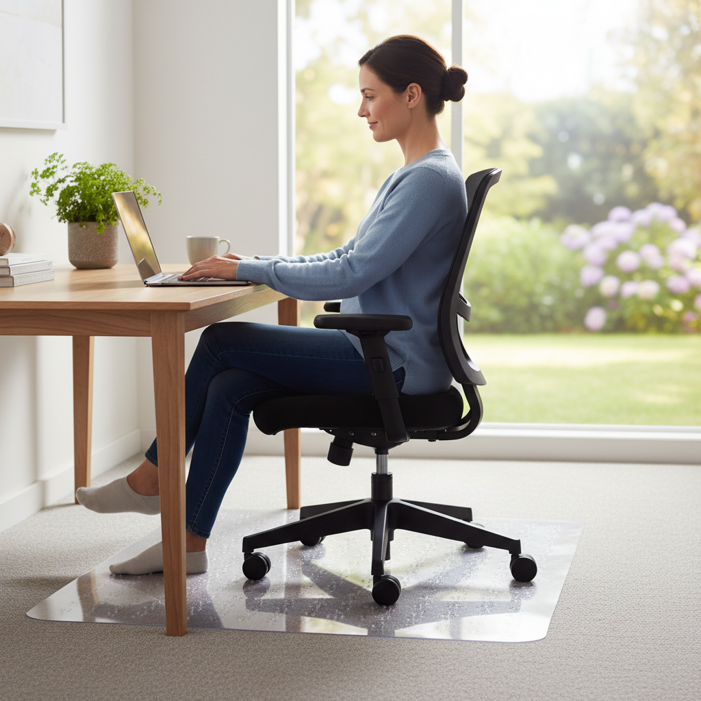 Premium Chair Mat for Low Pile Carpets UK | TrYlok Stability System