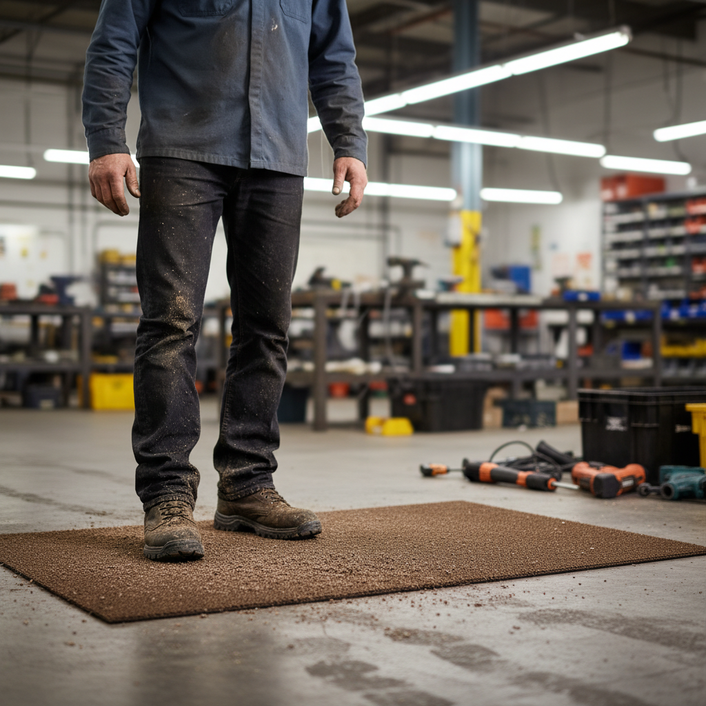 Premium High-Performance Colour Brush Mat 75cm x 85cm for Dirt Scraping and Moisture Absorption