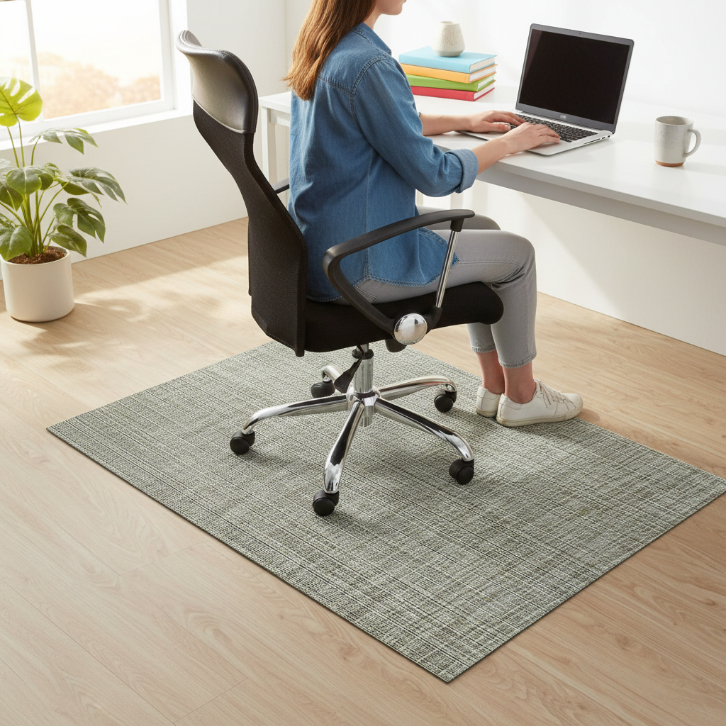 Premium All-Purpose Vinyl Chair Mat for Hard Floors - Durable Protection with Antibacterial Properties and Optimal Glide