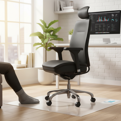 Premium Transparent Chair Mat for Hard Floors - Custom Sizes, Odourless, Durable PVC Construction