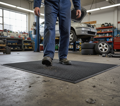 Premium Heavy Duty Entrance Mat with Twisted Pile Surface and Anti-Slip Nitrile Rubber Backing for Safety and Durability