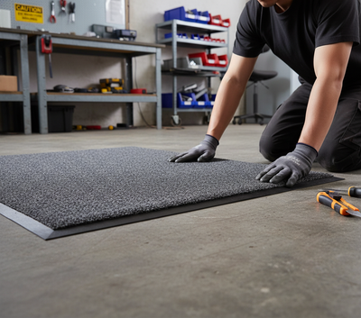 Premium Tri Grip Light Mats for Indoor Use - Durable Dyed Nylon with Nitrile Rubber Backing for Low to Medium Foot Traffic