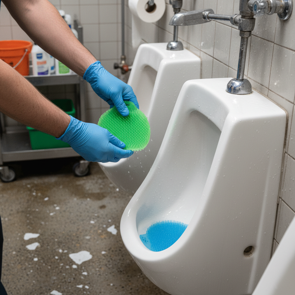 Premium Anti-Splash Urinal Screen Splash Mats - Long-Lasting Fragrance, Eco-Friendly, and Easy to Install (Pack of 10)