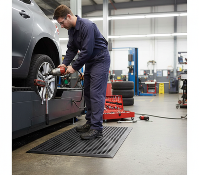 Professional Anti-Fatigue Mat 90cm x 150cm - Oil-Resistant, Slip-Reducing, Heavy Duty Safety Solution for Industrial Workspaces