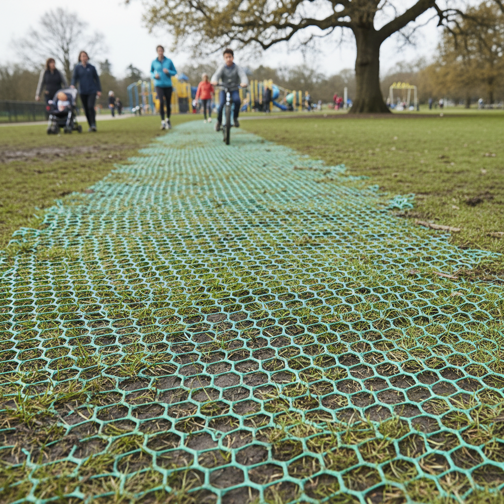 Premium Lightweight Grass Reinforcement Mesh for Enhanced Turf Protection and Support in High-Traffic Areas