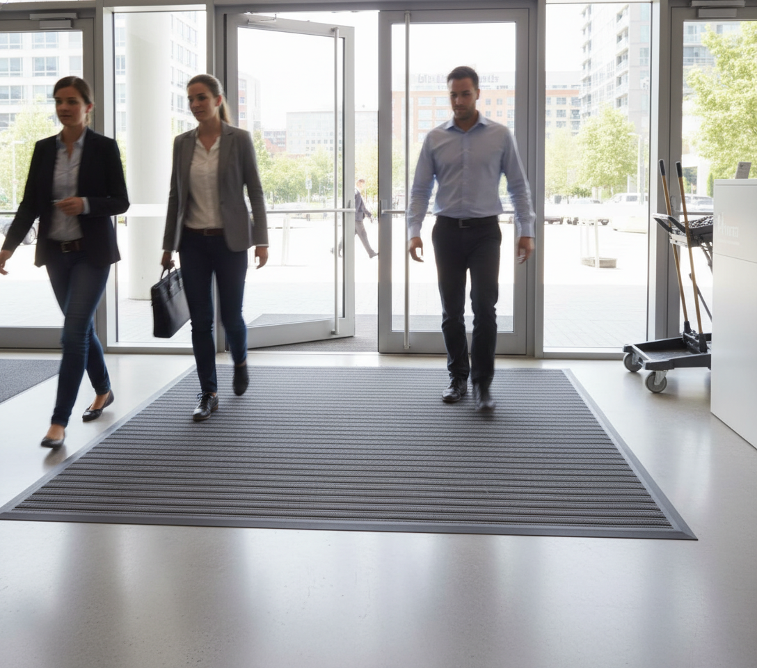 Premium Heavy Duty Entrance Mats with Flexible PVC for Moisture and Dirt Control in High-Traffic Areas