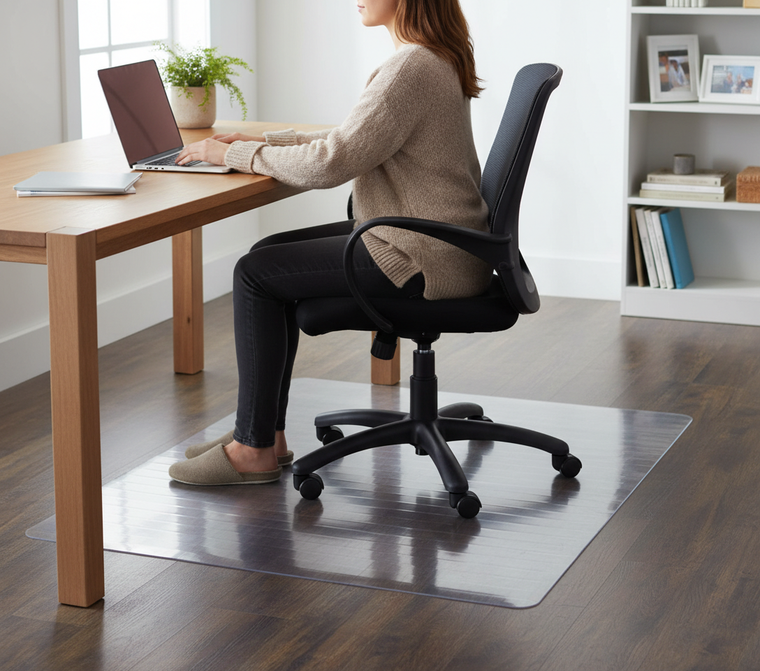 Premium Extra Thick Chair Mat for Carpeted Floors - Heavy Duty Durability and Ergonomic Design for Office and Home Use