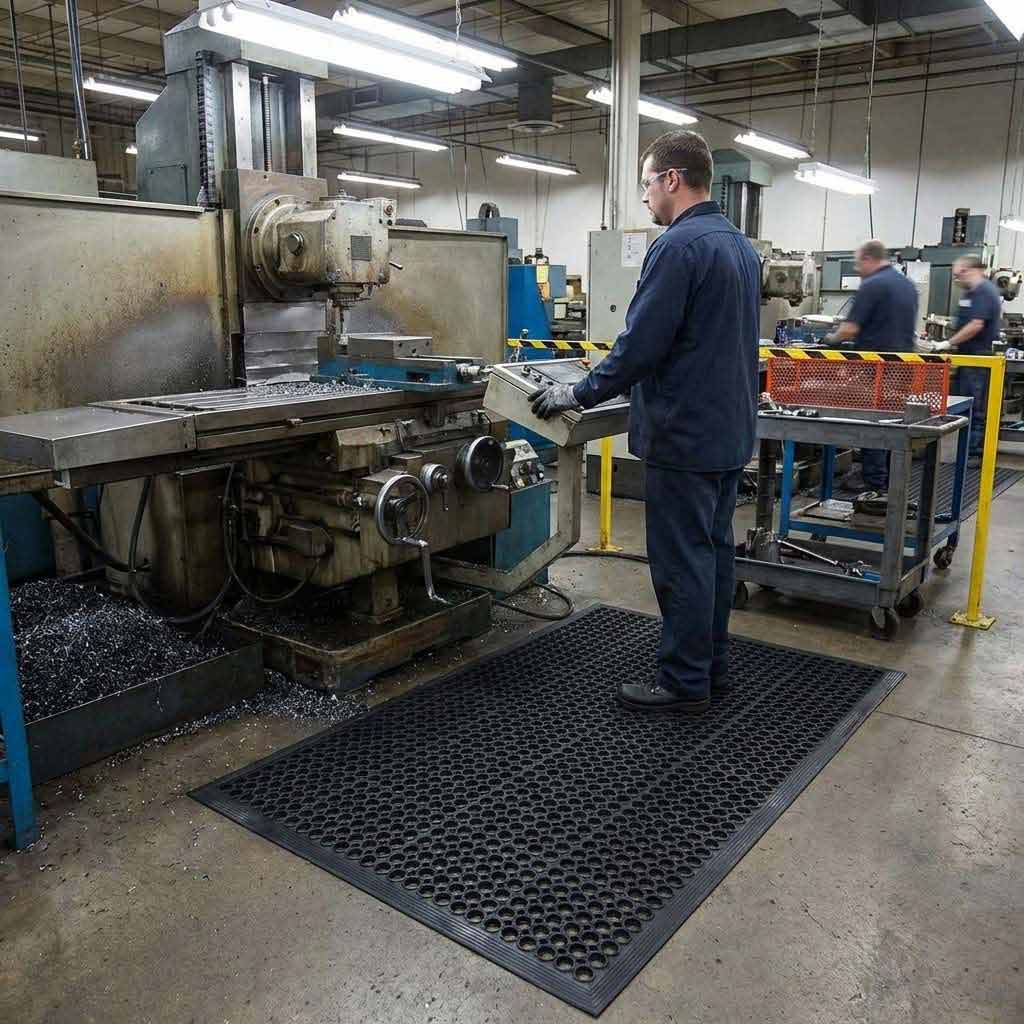 Heavy Duty Anti Slip Comfort Mat UK | Premium Ergonomic Safety Flooring