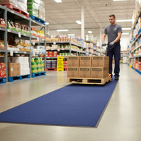 Premium Heavy Duty Supermarket Mats with 3mm Nitrile Rubber Base for Safety and Durability in High-Traffic Retail Environments