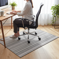 Premium Vinyl Chair Mat for Hard Floors - Durable Office Floor Protection with Antibacterial Properties