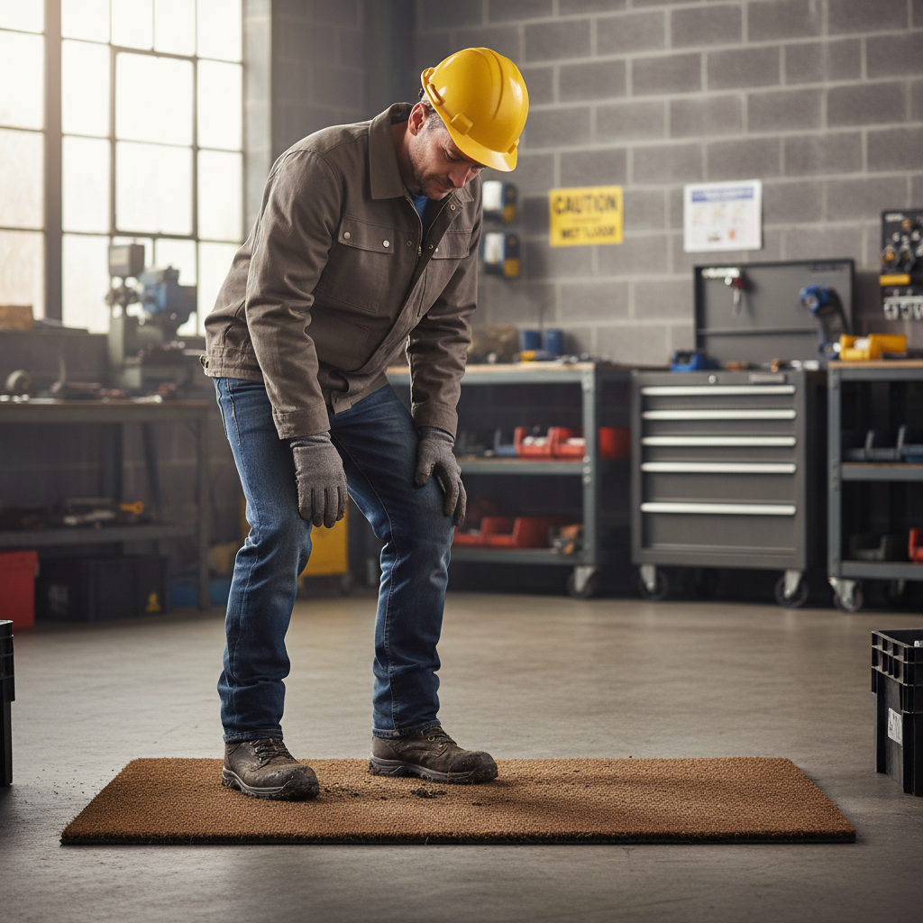Premium Dark Brown Coir Doormat - Custom Sizes Up to 200cm Width and 1200m Length with 17mm Thickness for High Traffic Areas