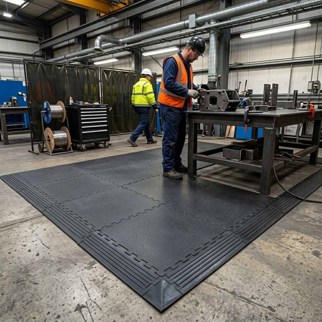 Premium Heavy Duty Floor Protection Edges for High Traffic Areas, 50 x 50cm, with Non-Slip Finish and Easy Installation