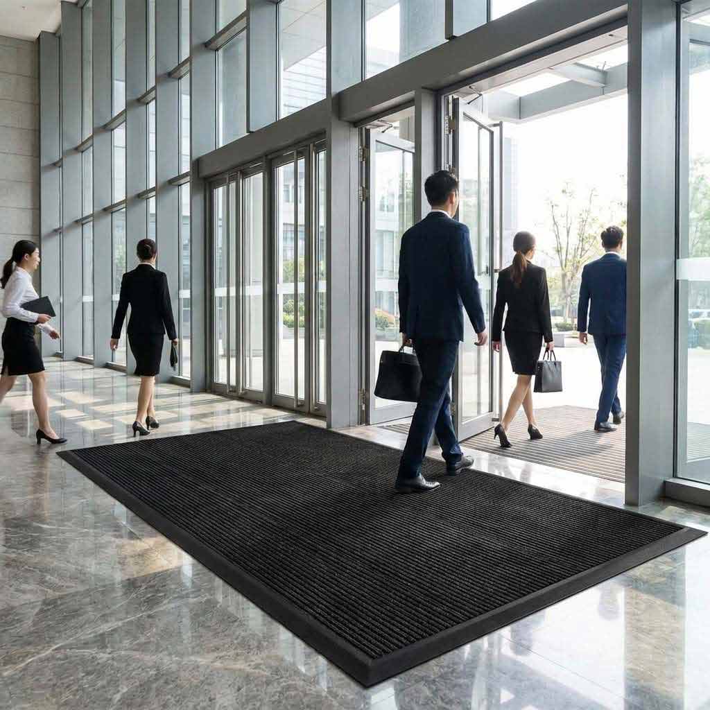 Premium Colour Brush Mat UK | Heavy-Duty Entrance Matting with Ramping Edge