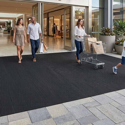 Premium Heavy Duty Entrance Roll Matting with Slip-Resistant Tread for Indoor and Outdoor Use, Easy Installation and Versatile Fit
