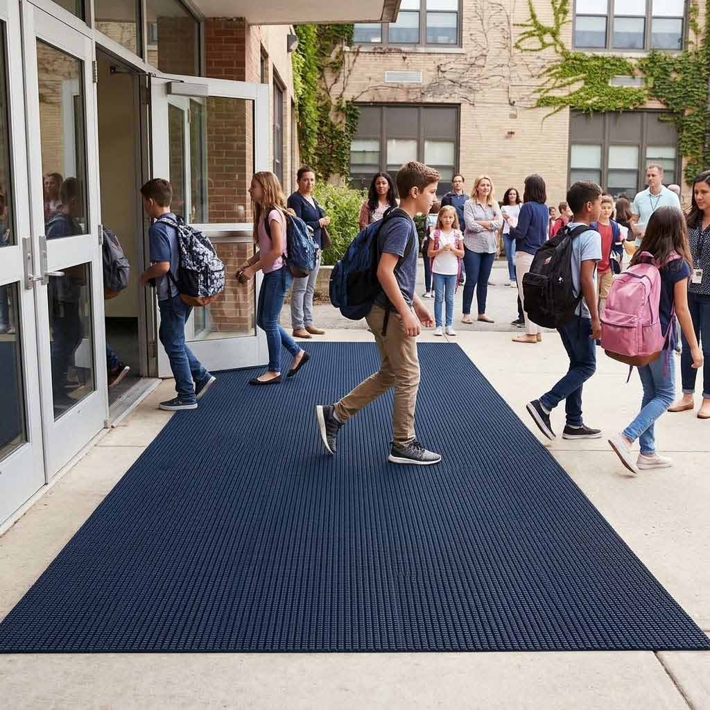 Premium Heavy Duty Entrance Roll Matting with Slip-Resistant Tread for Indoor and Outdoor Use, Easy Installation and Versatile Fit