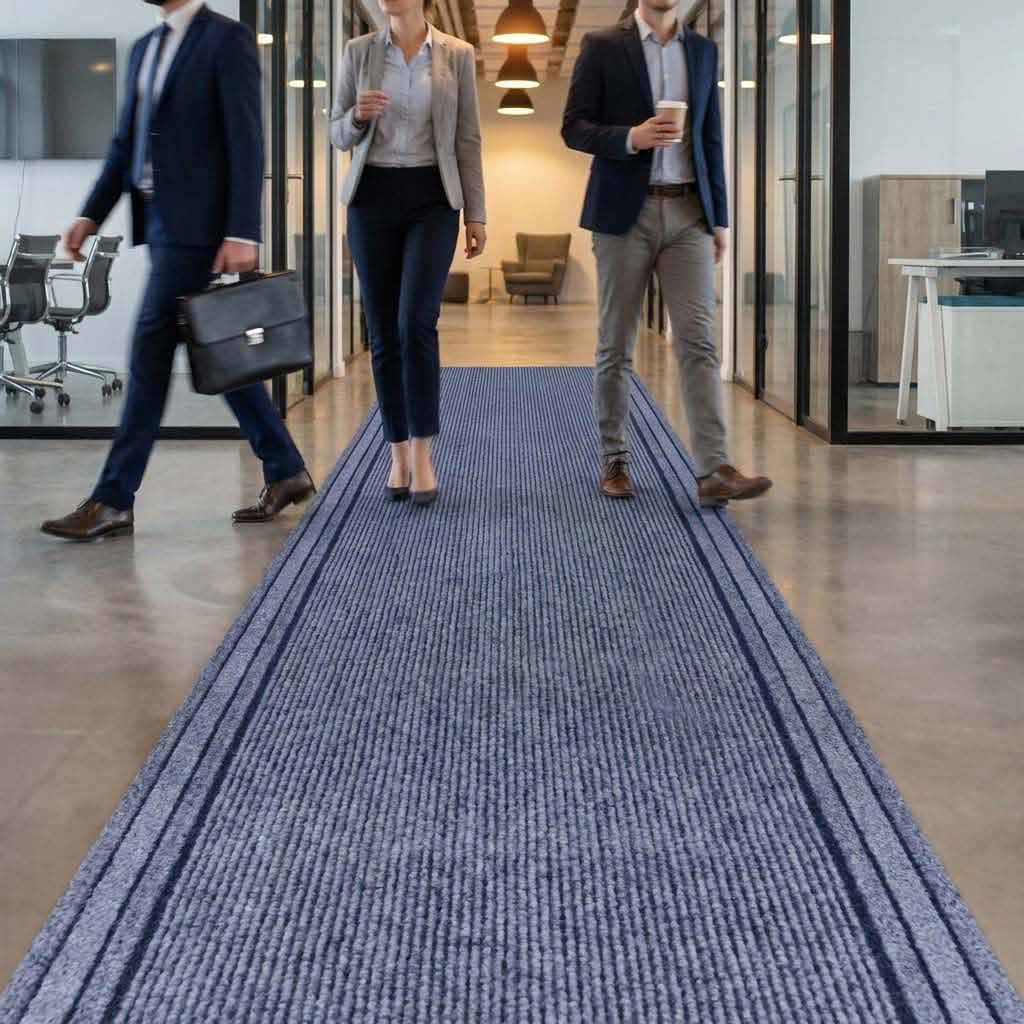 Premium Striped Hallway Mat 67cm | Heavy-Duty Non-Slip Runner