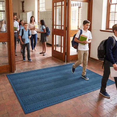 Premium Herringbone Entrance Mat UK | Heavy-Duty Bi-Level Door Mat