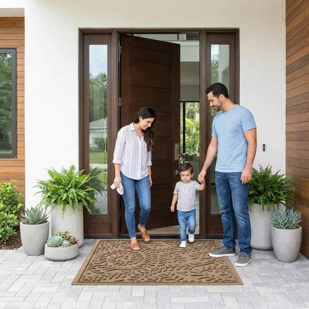 Premium Heavy Duty Doormats with Slip-Resistant Backing - Ideal for Indoor and Outdoor Use, Eco-Friendly Materials, and Timeless Designs