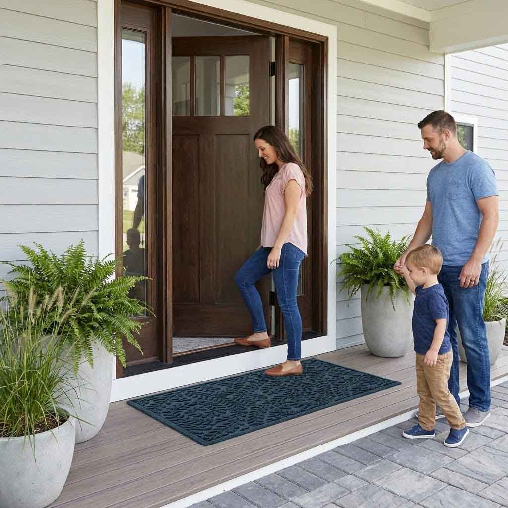 Premium Heavy Duty Doormats with Slip-Resistant Backing - Ideal for Indoor and Outdoor Use, Eco-Friendly Materials, and Timeless Designs