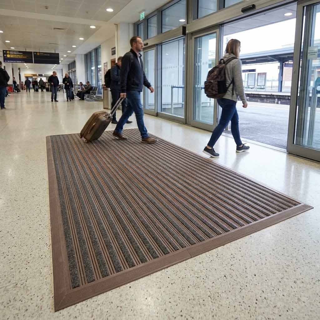 Premium Heavy Duty Entrance Mats with Flexible PVC for Moisture and Dirt Control in High-Traffic Areas