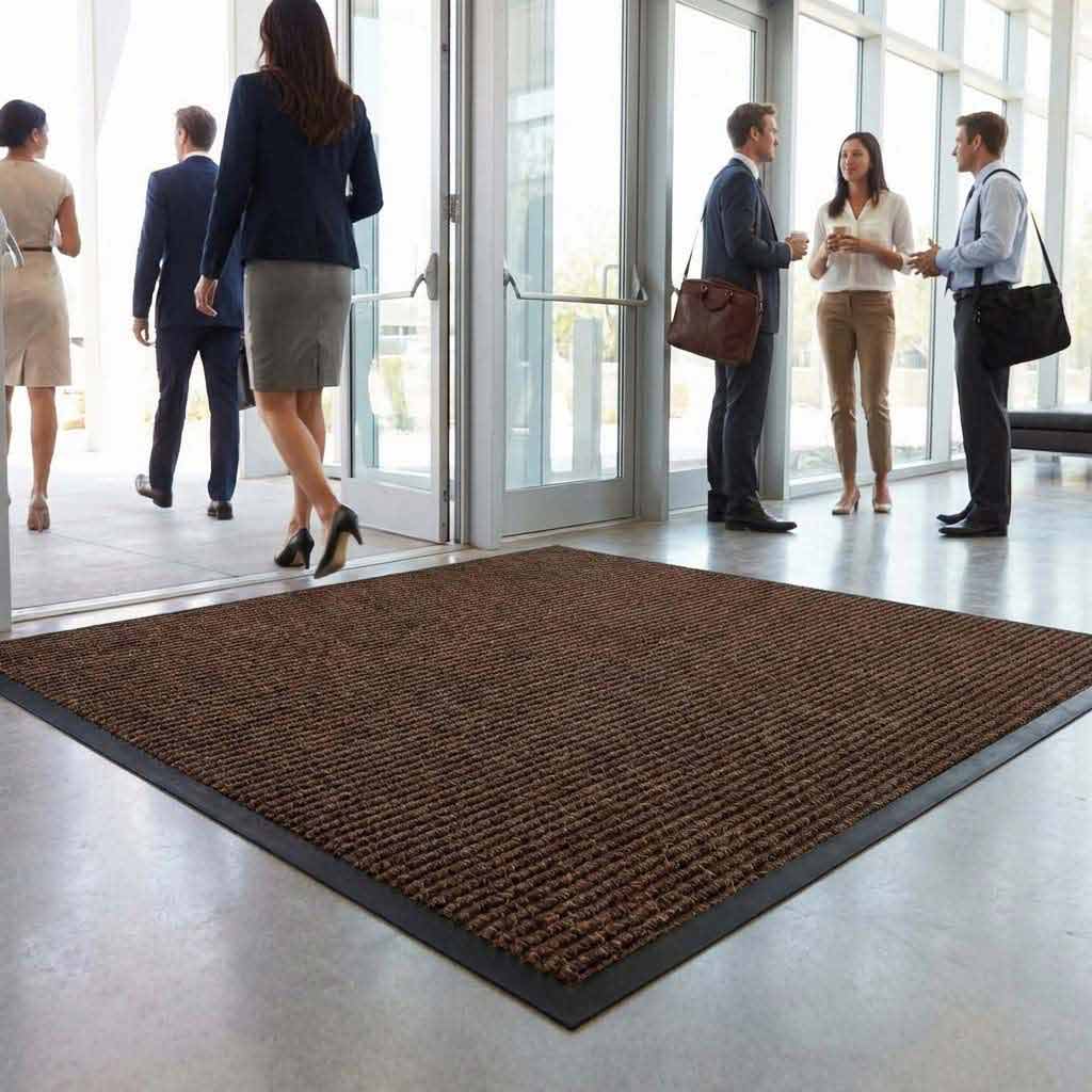 Premium Colour Brush Mat UK | Heavy-Duty Entrance Matting with Ramping Edge