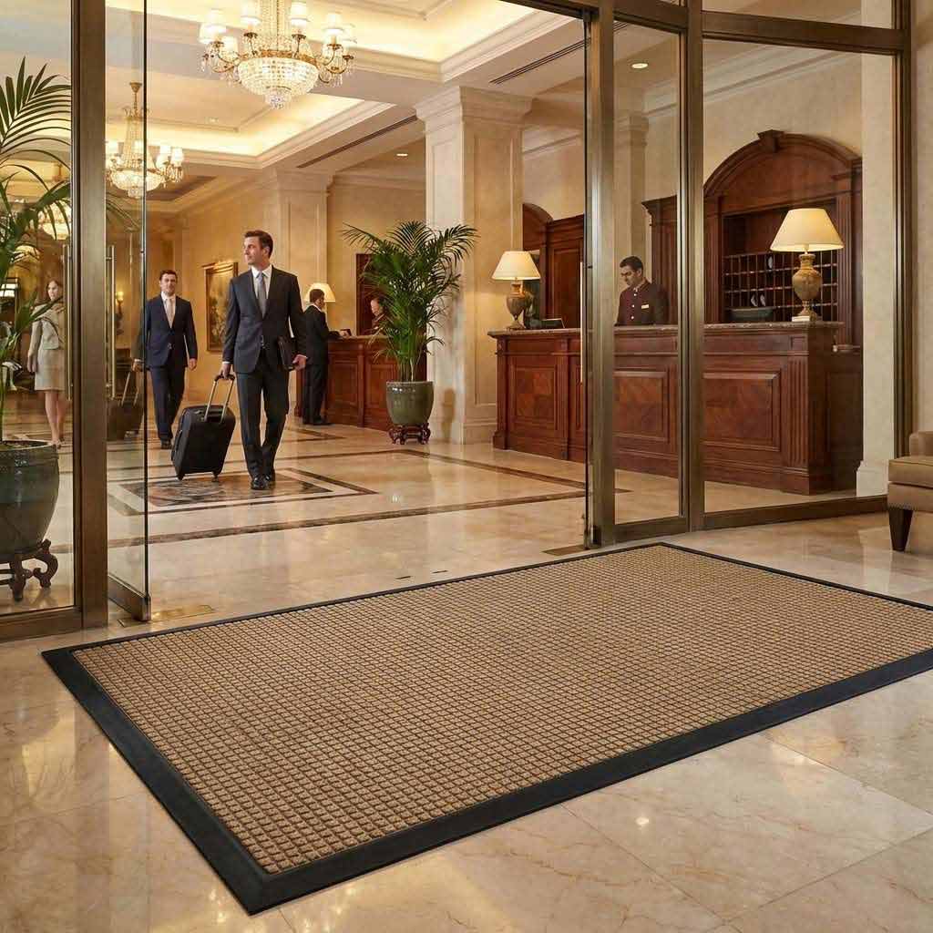 Heavy Duty Bi-Level Entry Mat UK | Premium Rubber Border Entrance Matting