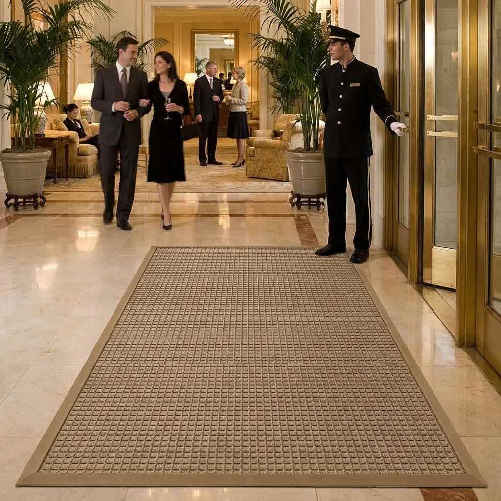 Premium Bi-Level Fashion Border Mat | Heavy-Duty Entrance Matting